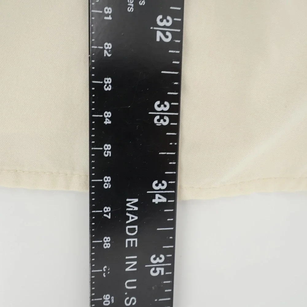 The North Face Mens XL Nylon  Long Sleeve‎ Button Up Shirt Beige Vented - Flaws